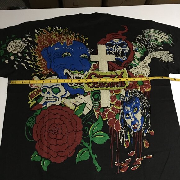 Ozzy Osbourne Tattoo Concert Tour All Over Print AOP T-Shirt XL Giant - Picture 4 of 5